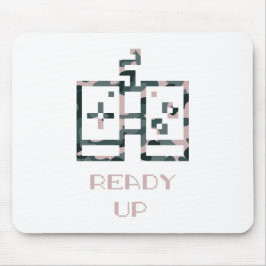 ピンクカモフラージゲームコントローラー準備ゲーマー マウスパッド