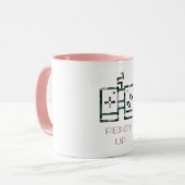 ピンクカモフラージゲームコントローラー準備ゲーマー マグカップ (正面左)