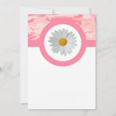 ピンクカモフラージュのウェディング招待状 招待状 (裏面)