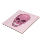 ピンクカモフラージュスカルタイル タイル (側面)