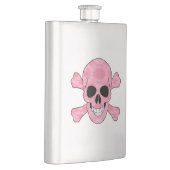 ピンクカモフラージュスカル及びクロスボーンフラスコ フラスク (右)