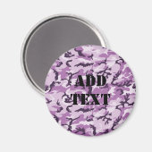 ピンクカモフラージュ軍隊パターン マグネット (正面/裏面)