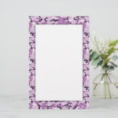 ピンクカモフラージュ軍隊パターン 便箋 (スタンド正面)