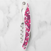 ピンクカモフラージュ ソムリエナイフ (正面)