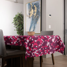 ピンクカモフラージュ テーブルクロス