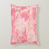 ピンクカモフラージュ、軍隊、陸軍 アクセントクッション (正面(垂直))