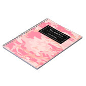 ピンクカモフラージュ、軍隊、陸軍 ノートブック (左側)