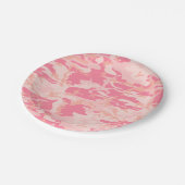 ピンクカモフラージュ、軍隊、陸軍 ペーパープレート (アングル)