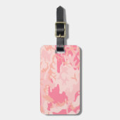 ピンクカモフラージュ、軍隊、陸軍 ラゲッジタグ (正面縦)