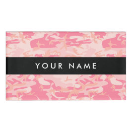 ピンクカモフラージュ、軍隊、陸軍 名札