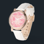 ピンクカモフラージュ、軍隊、陸軍 腕時計<br><div class="desc">ピンクエレガント色の洗練さスタイリッシュれたカモフラージパターン。トレンディーモダンギフト、あなたの人生の軍隊愛好家に最適。</div>
