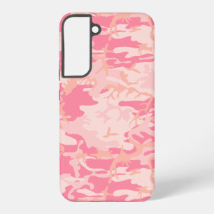 ピンクカモフラージュ、軍隊、陸軍 SAMSUNG GALAXY S22+ケース