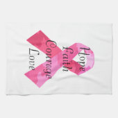 ピンクカモフラージリボン信仰タオル キッチンタオル (横)