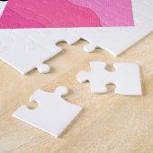 ピンクカモフラージリボン信仰パズル ジグソーパズル (側面)