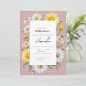 ピンクカモミールブライダルシャワー招待 招待状 (スタンド正面)