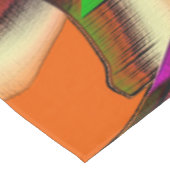 ピンクカラフルと彫られた曲がった切り出し テーブルクロス (アングル)