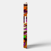 ピンクカラフルと彫られた曲がった切り出し Case-Mate iPhoneケース (裏面 / 右)