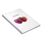 ピンクカラフルと赤かわいいハートバレンタイン ノートブック (右側)