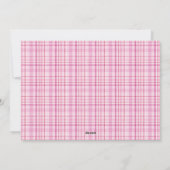 ピンクカラフルと赤のクリスマスツリー写真 シーズンカード (裏面)