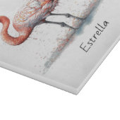 ピンクカラフルのフラミンゴ、カスタマイズ可能 カッティングボード (角)