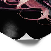 ピンクカラフルの砂糖スカルno p5光沢ポスター ポスター (コーナー)