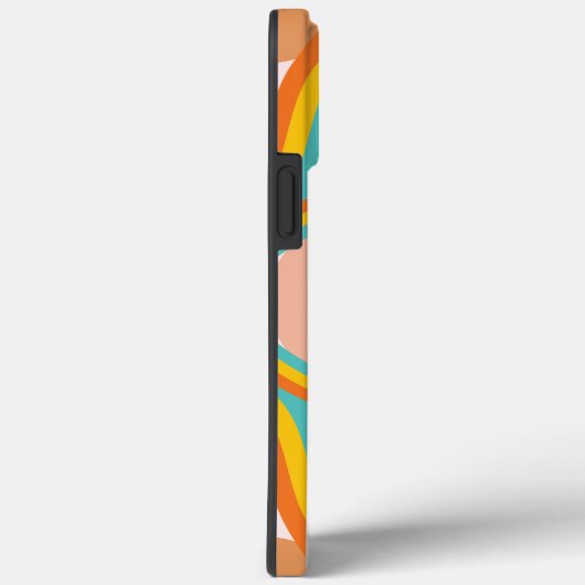 ピンクカラフルの美学の70年代のレトロ抽象芸術 Case-Mate iPhoneケース (裏面 / 右)