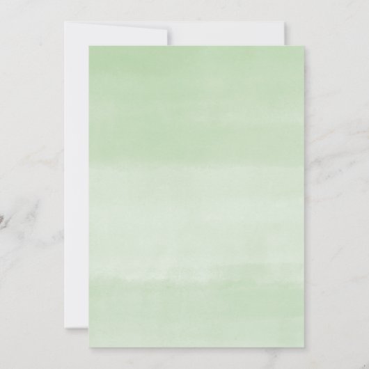 ピンクカラフルオレンジ色の牡丹ベビーガール洗礼 招待状 (裏面)