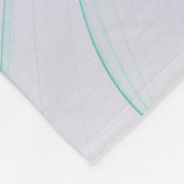 ピンクカラフルクモダンブルーターコイズフラクタル フリースブランケット (角)