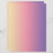 ピンクカラフルサンセットグラデーションスクラップブック紙 (正面/裏面)