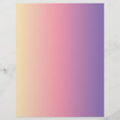 ピンクカラフルサンセットグラデーションスクラップブック紙 (裏面)