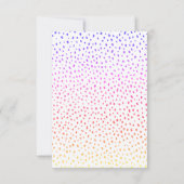 ピンクカラフルスター誕生日キッズガールフォト サンキューカード (裏面)