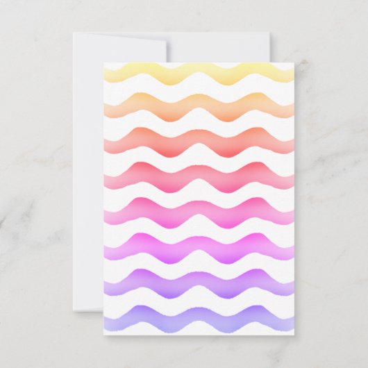 ピンクカラフルスター誕生日キッズガールフォト サンキューカード (裏面)