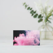 ピンクカラフルスモークVAPEショップ名刺 名刺 (スタンド正面)