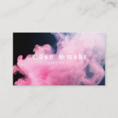 ピンクカラフルスモークVAPEショップ名刺 名刺 (正面)