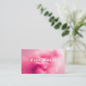 ピンクカラフルスモークVAPEショップ名刺 名刺 (スタンド正面)