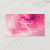 ピンクカラフルスモークVAPEショップ名刺 名刺 (裏面)
