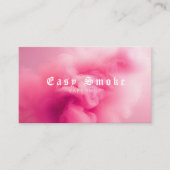 ピンクカラフルスモークVAPEショップ名刺 名刺 (正面)