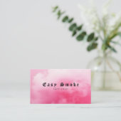 ピンクカラフルスモークVAPEショップ名刺 名刺 (スタンド正面)