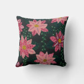 ピンクカラフルフローラブーケ クッション (裏面)