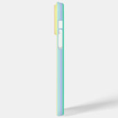 ピンクカラフルブルーグリーンイエローパープルストライプ Case-Mate iPhoneケース (裏面 / 左)