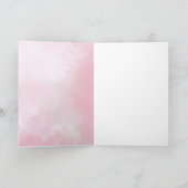 ピンクカラフルユニコーンガールハッピーバースデー カード (内部)