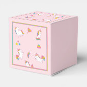ピンクカラフルユニコーン フェイバーボックス (裏面サイド)