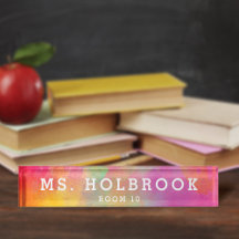 ピンクカラフル抽象芸術水彩先生