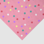 ピンクカラフル水玉模様 薄葉紙 (詳細)
