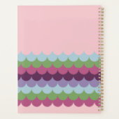 ピンクカラフル波 プランナー手帳 (裏面)