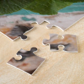 ピンクカラフル素朴プリムローゼス写真フローラ ジグソーパズル (側面)