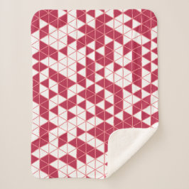 ピンクカラフル色マゼンタジオメトリ三角形 シェルパブランケット
