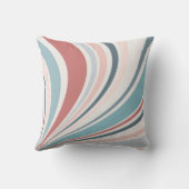 ピンクカラフル、ブルー、グレーのレトロビデオ クッション (裏面)