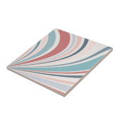 ピンクカラフル、ブルー、グレーのレトロビデオ タイル (側面)