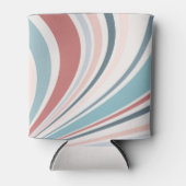 ピンクカラフル、ブルー、グレーのレトロビデオ 缶クーラー (正面)